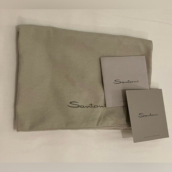 ~One Of a Kind~ SANTONI FUR LINED DRESS BOOTS LEATHER SUEDE BLACK NEW IN BOX 7.5 - Picture 10 of 10